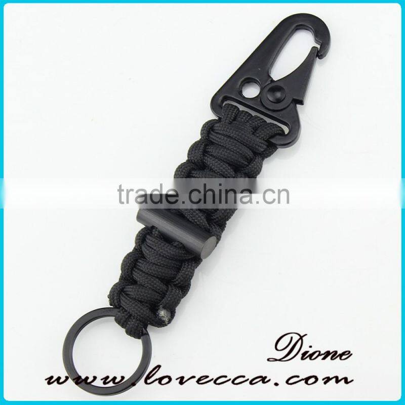 Carabiner Paracord Keychain with Firestarter
