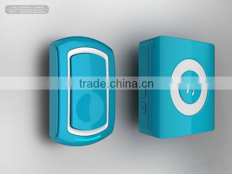 Hot sale Alibaba China supplier wireless doorbell B series 52 melodies multi receivers battery power with LED