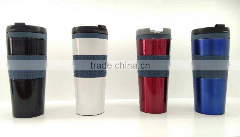2016 New style colorfull 16oz stainless steel travel mug, travel coffee mug, coffee travel mug with lid