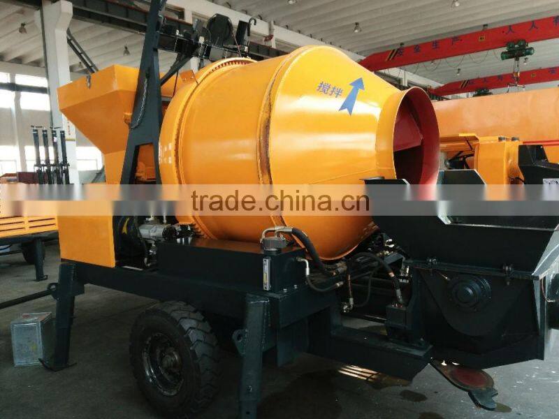 China famous concrete pump with mixer 30m3/h,40m3/h,60m3/h