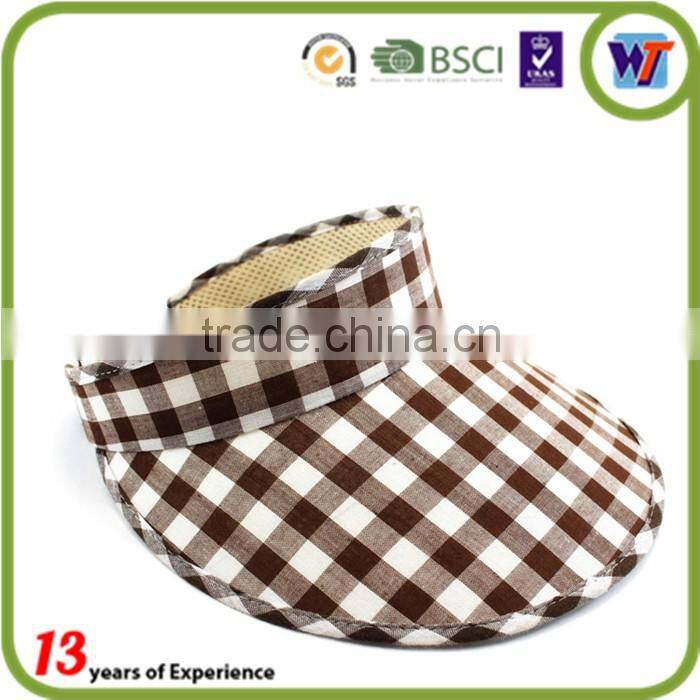 Custom kids/children sun visor caps printed with hook and loops closure