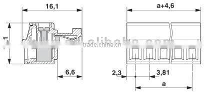 Ethernet RJ45 Male Plug To AV Screw Terminal 8pin Block Converter Adapter