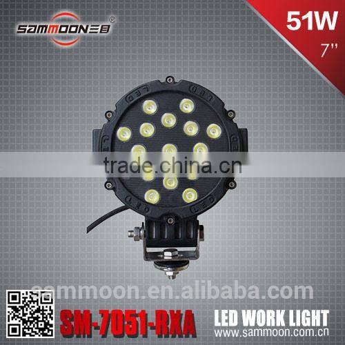 high power 43w led working light, super bright work lamp, 12v/24 off-road vehicle light_SM-7051-RXA