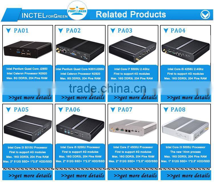 H87 Intel Core i3 4150 3.5Ghz Barebone Mini PC Partaker