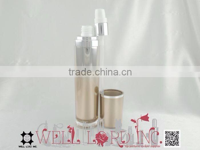 80ml useful golden MS cylinder refillable lotion pump