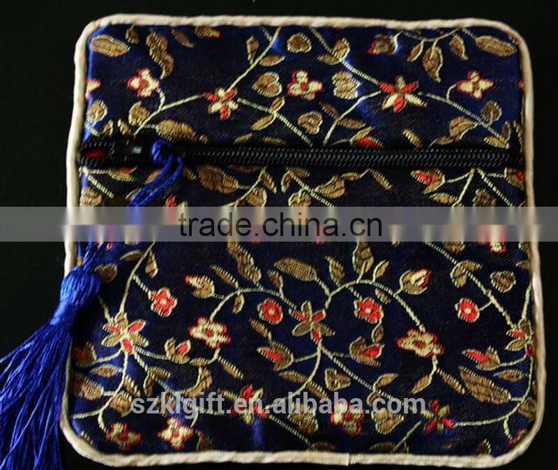 Professional chinese silk coin purse with CE certificate