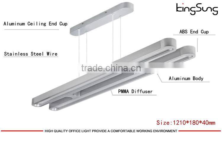 2 T5Tubes / LED SMD Suspended Ceiling Office Lighting 2*28w/2*18w