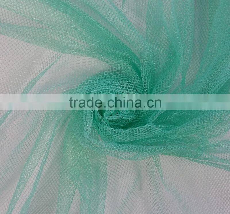 50D 100 polyester Hexagonal mosquito net fabric made in China