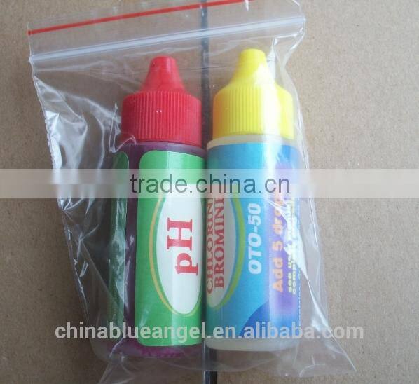 3 way pool and spa water test kit for Free Chlorine, PH, Bromine