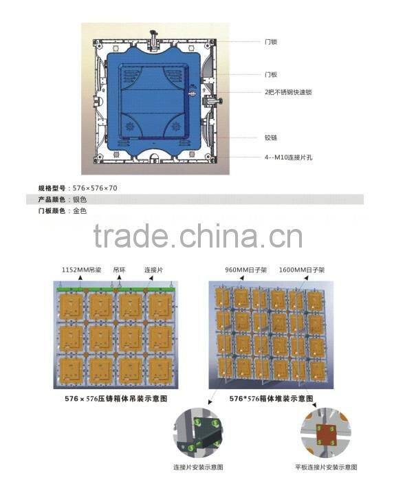 Shenzhen manufacturer HD led video wall P3.91 SMD die-casting aluminum led display screen for rental