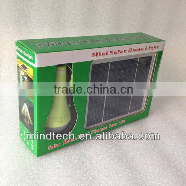 portable solar home light and solar light bulb solar lighting kit