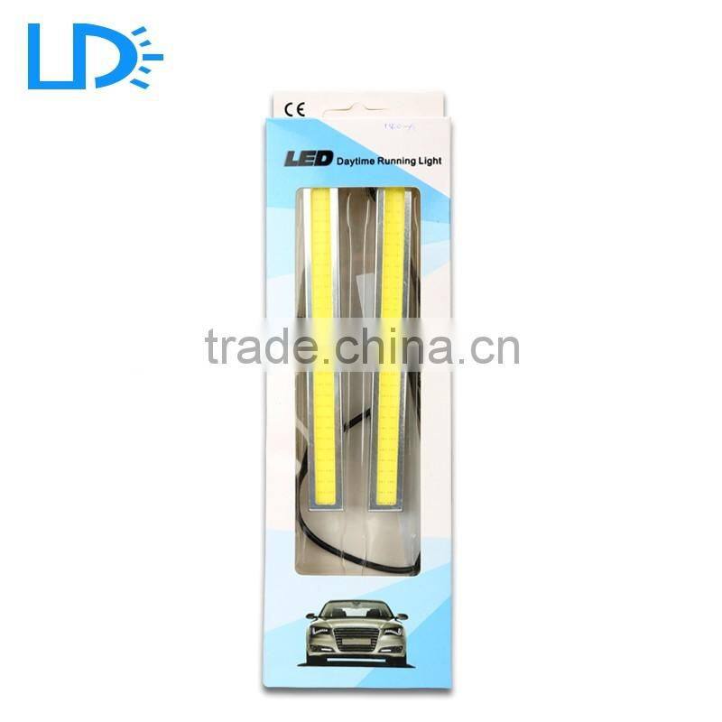 Super bright silver housing cob led drl light 14cm