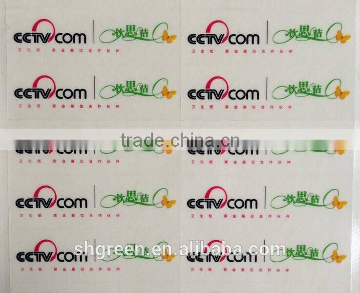 Eco-friendly vinyl sticker for food