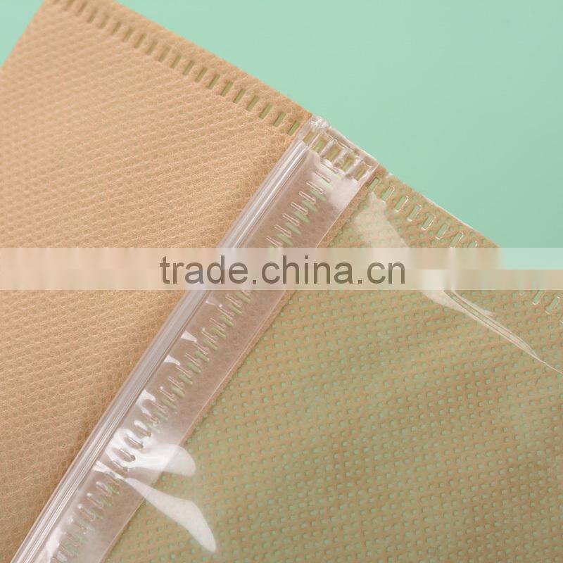 Transparent stand up pvc slider zipper pouch bags