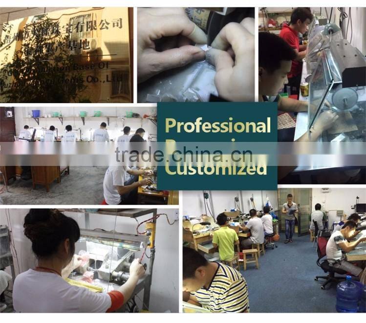 Wholesale wedding rings 14K 15K PT925 1ct Brililiant round cut Moissinite diamond with strong fire