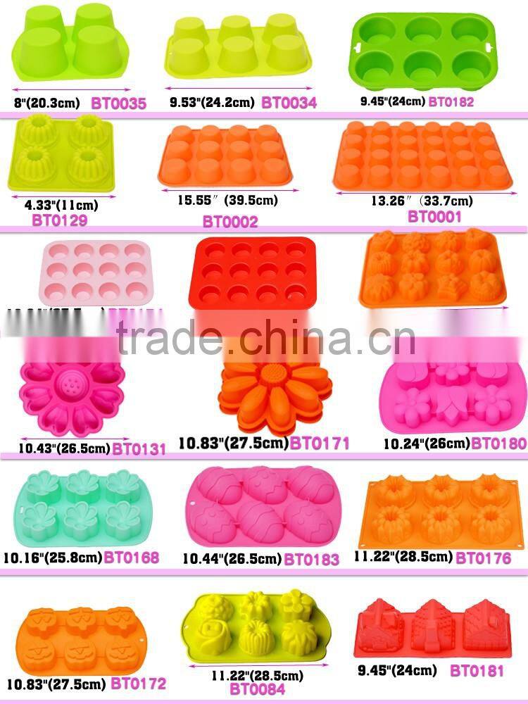 BT0144 New 9" Silicone Spatulas with PP Handle Butter Scraper Cake Scraper Long Handle Ice Scraper