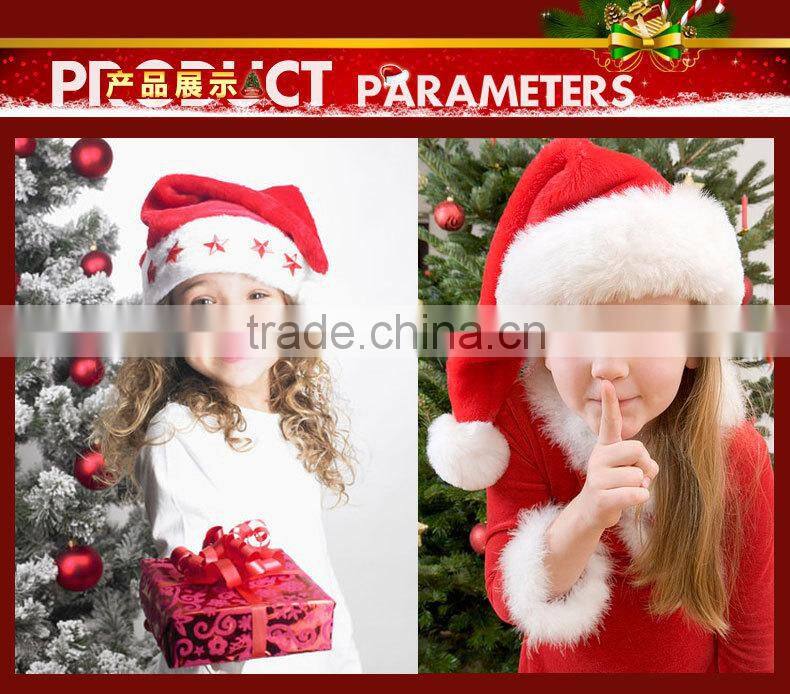 Top quality printing Embroidery Christmas hat , Christmas hat baby gift