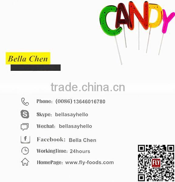 70g long twisted marshmallow lollipop cotton candy