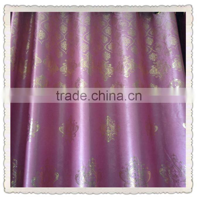superior quality polyester foil window curtain polyester curtain