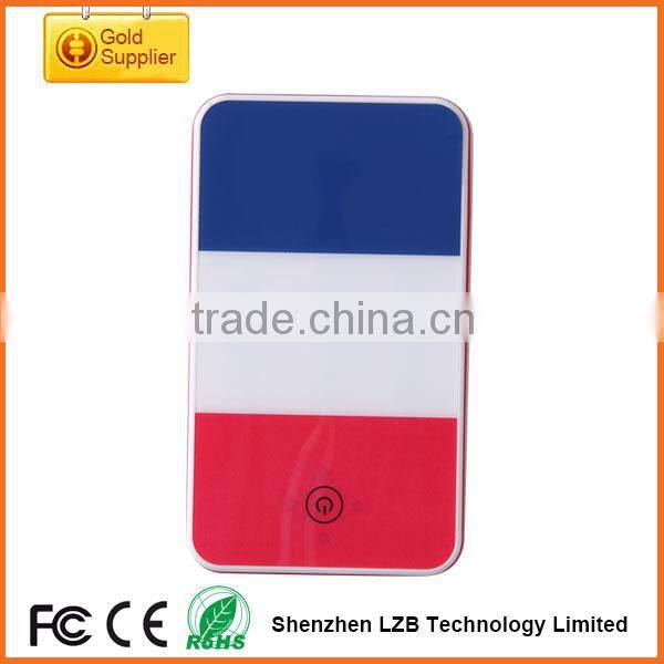 high capacity world cup portable rechargeable qi wireless charger,mini portable qi wireless charger