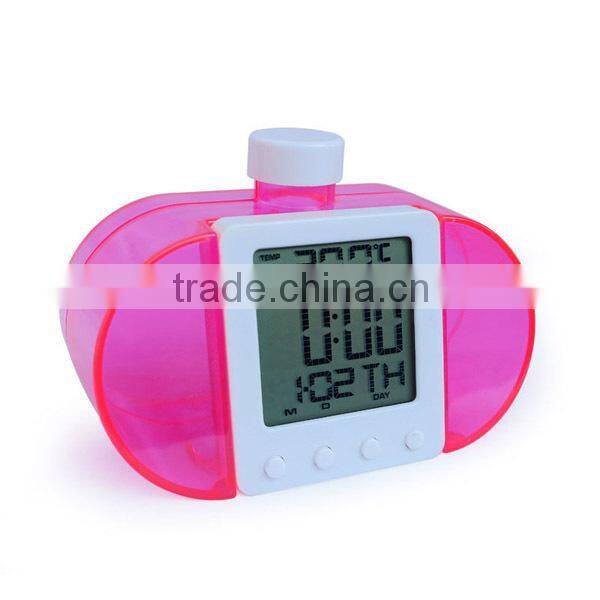 Eco-friendly Water Power Digital LCD Clock Novelty Self Energy