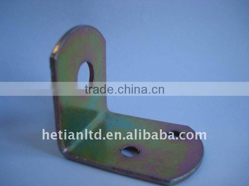 Yellow Galvainzed Zinc L - Bracket Without Screw