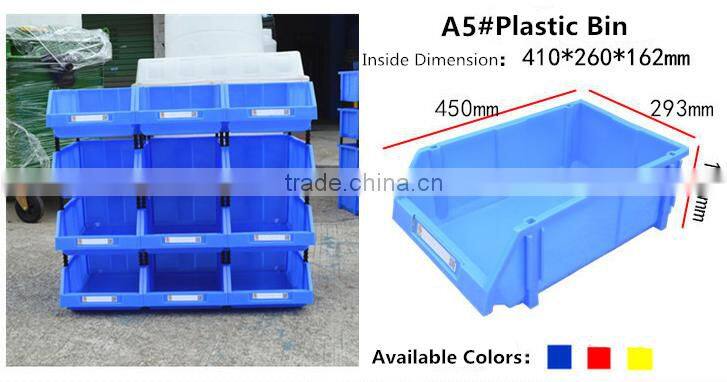 Stacking Plastic Container Warehouse Shelving Bin