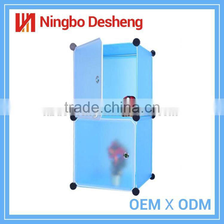 Cheap plastic diy portable closet wardrobe storage cabinet