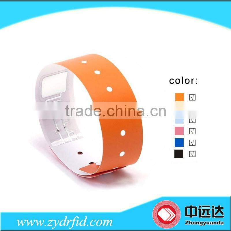 Hot selling PET disposable rfid wristband bracelet