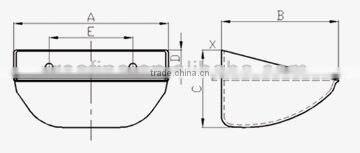 steel /seamless elevator bucket for convening of grain, seeds, flour, bran, feed compounds and other bulk products