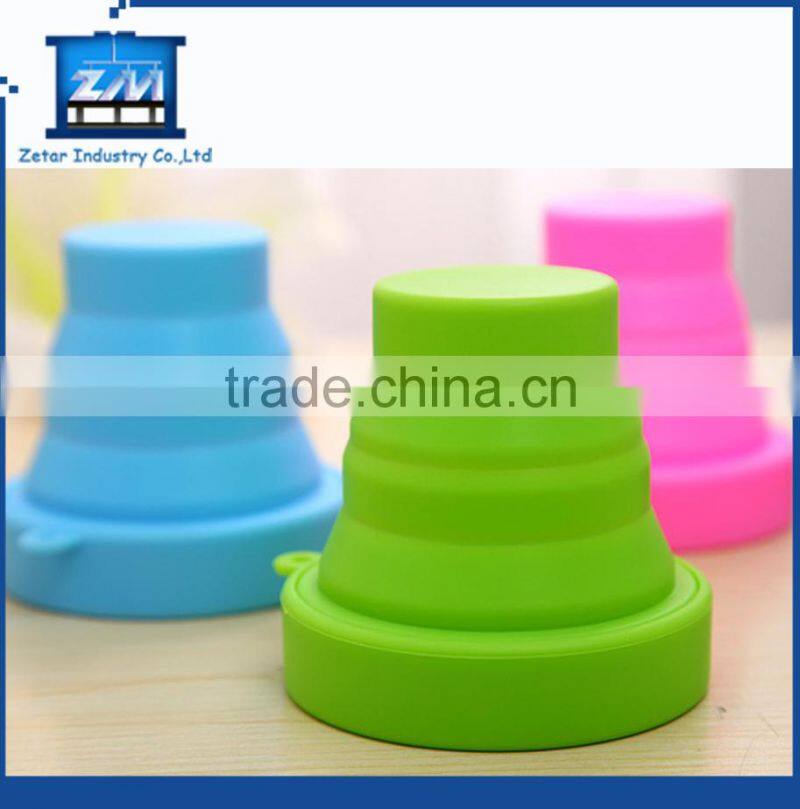 plastic injecton molding for silicone travel collapsible cup