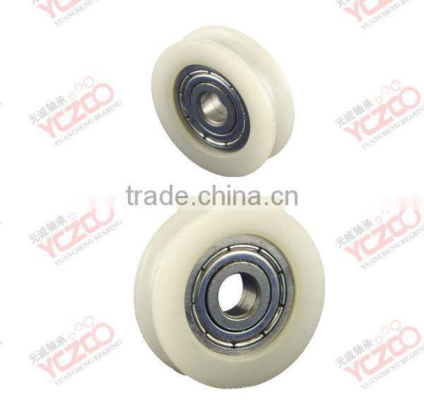 625zz bearing finished nylon sliding wheel for door rack