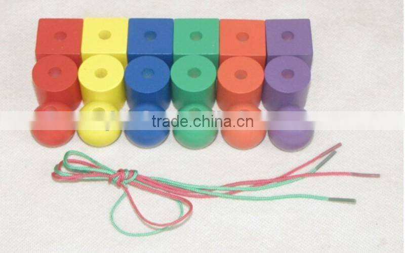 Froebel Gabe Jun 1 Wooden Kids Toys Box Teaching Tools Learning Educational Preschool Training Colorful beads