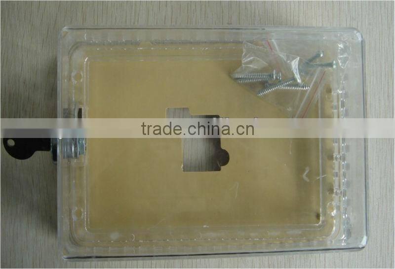 PLASTIC THERMOSTAT GUARD WITH LOCK AND KEY