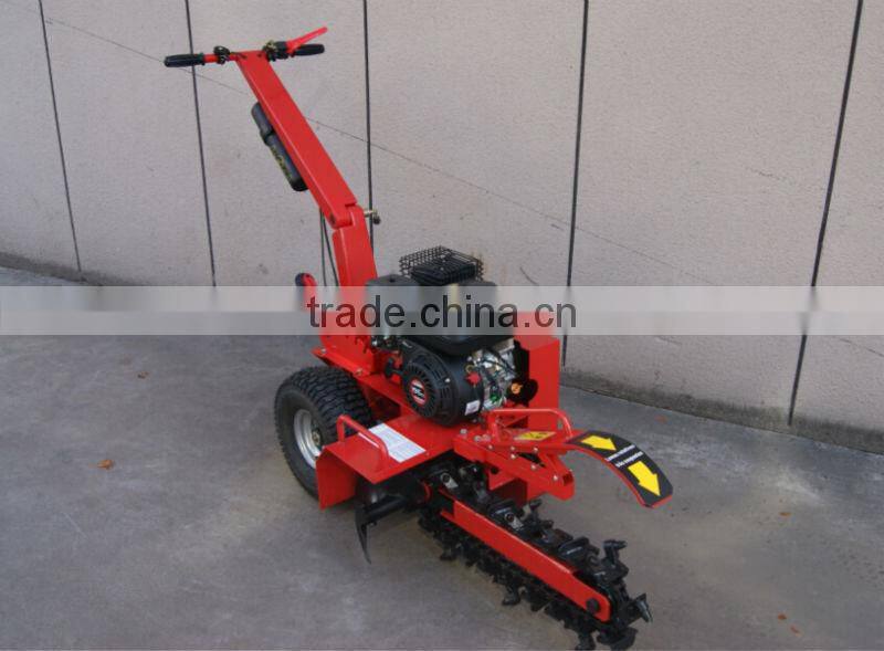 Gasoline power mini digging Trencher/ditcher 7HP&15HP max 450/600mm