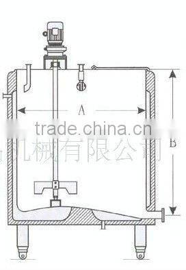500l pasteurisation tank pasteurize cream at 65 to 85 Celsius