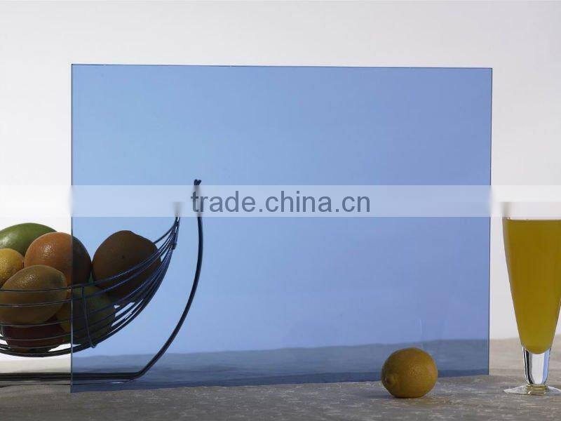 DARK BLUE FLOAT GLASS 4MM 1650*2140