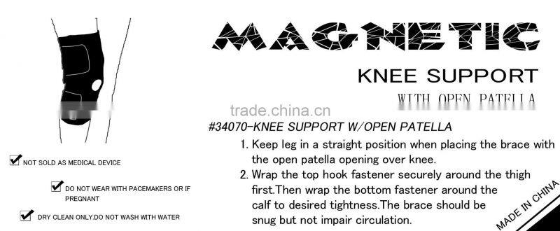 Neoprene knee support(sports support,magnetic knee support)