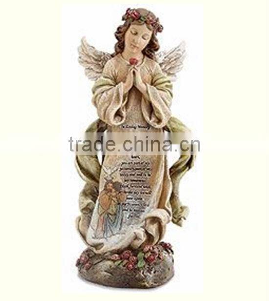 Frag decorate resin angel sculpture