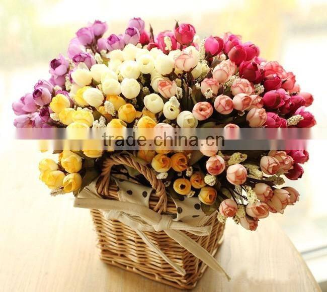 Home& wedding decoration silk rose flowers artificial flower