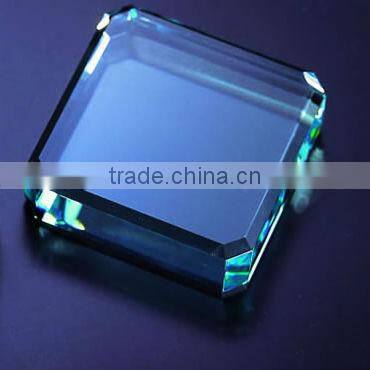 jade glass square paperweight