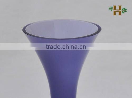 Small Lavender Color Flared Opening Glass Vase