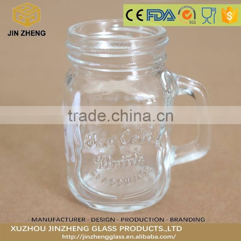 Mason Jar Candle Holder Shot Glass Wax Jar With Handle