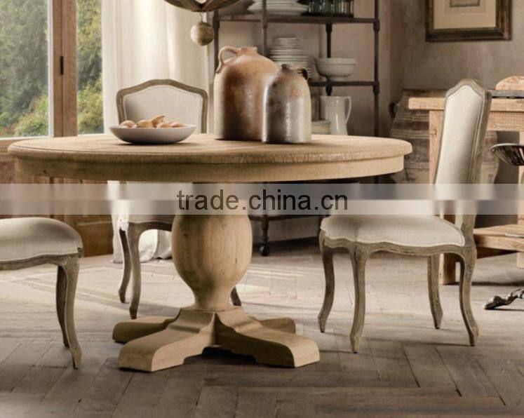 American country retro round home wood tables