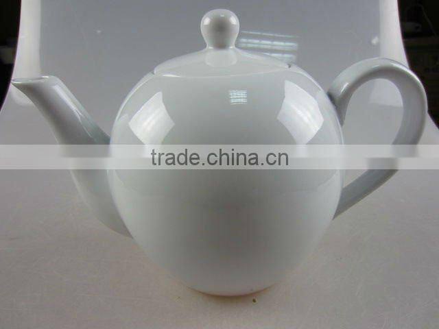 Stock white porcelain tea coffee pot