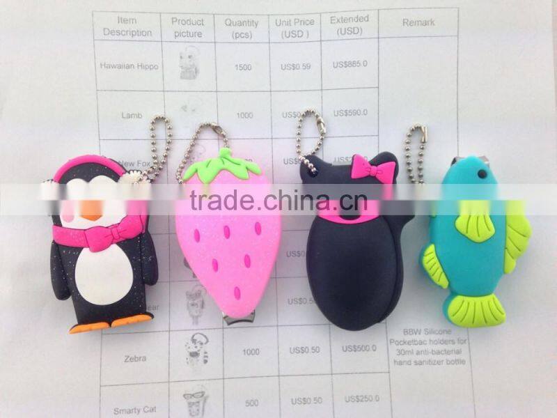 Promotional Original Cute BBW Pink Owl Nail Clippers