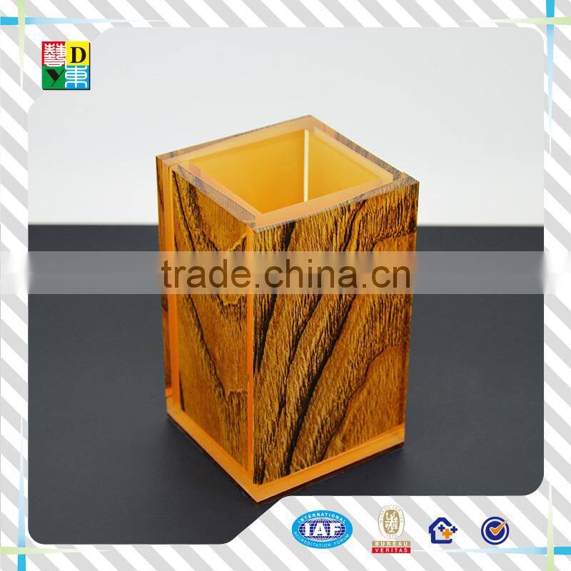 High quality colored acrylic cup for hotel from China/custom design acrylic bathroom set for hotel equipment in wholesaler price