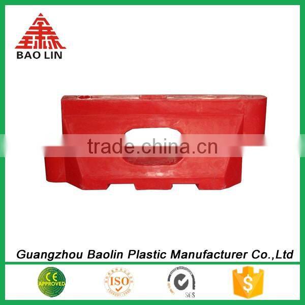 Higway safety plastic road barrier can filled into water good quality red colour