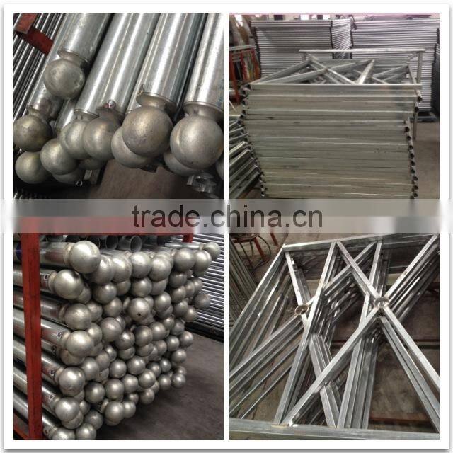 Powder coated hot galvanized steel fence panels