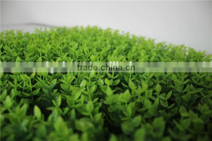 highly ornamental artificial green hedge for wall decor